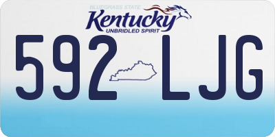 KY license plate 592LJG