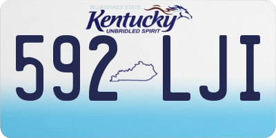 KY license plate 592LJI