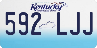 KY license plate 592LJJ
