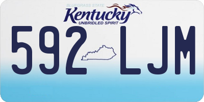 KY license plate 592LJM