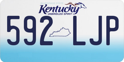 KY license plate 592LJP