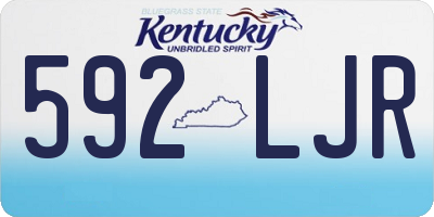 KY license plate 592LJR