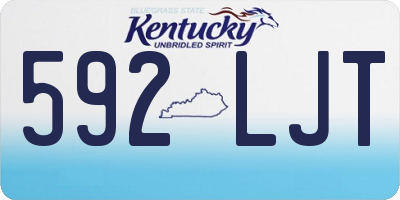 KY license plate 592LJT