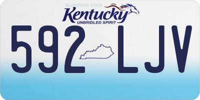 KY license plate 592LJV