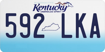 KY license plate 592LKA