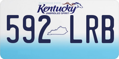 KY license plate 592LRB