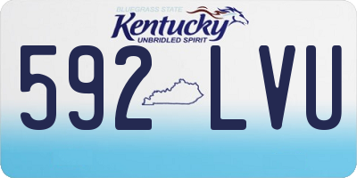 KY license plate 592LVU