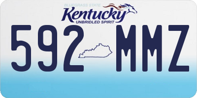 KY license plate 592MMZ