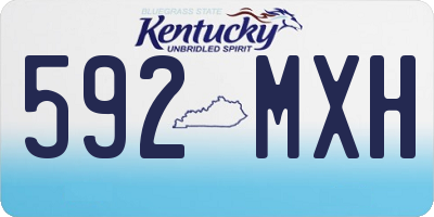 KY license plate 592MXH