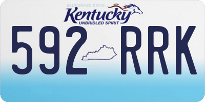 KY license plate 592RRK