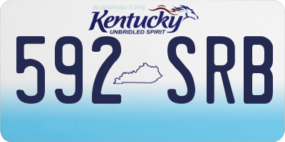 KY license plate 592SRB