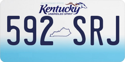 KY license plate 592SRJ