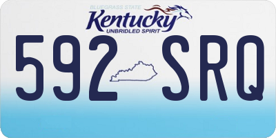 KY license plate 592SRQ
