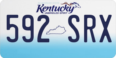 KY license plate 592SRX