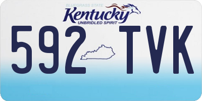 KY license plate 592TVK