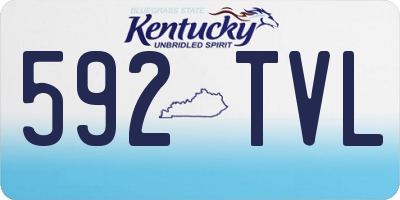 KY license plate 592TVL