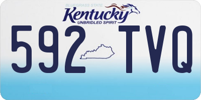 KY license plate 592TVQ