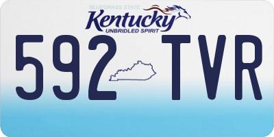 KY license plate 592TVR