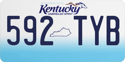 KY license plate 592TYB