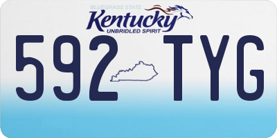 KY license plate 592TYG