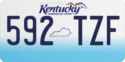 KY license plate 592TZF