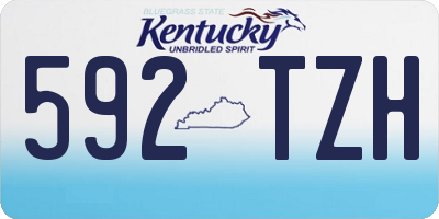 KY license plate 592TZH