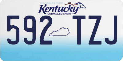 KY license plate 592TZJ