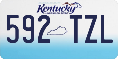 KY license plate 592TZL