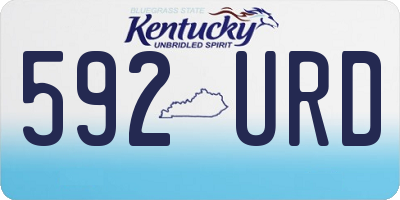 KY license plate 592URD
