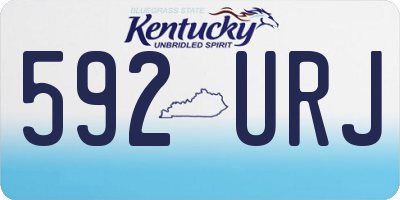 KY license plate 592URJ