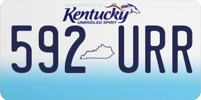 KY license plate 592URR