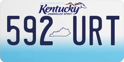 KY license plate 592URT