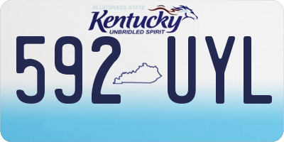 KY license plate 592UYL