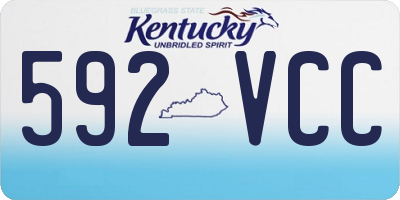 KY license plate 592VCC