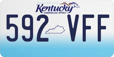 KY license plate 592VFF