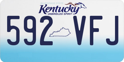 KY license plate 592VFJ