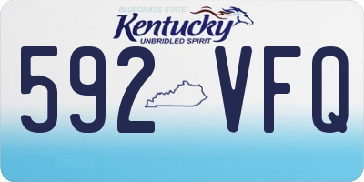 KY license plate 592VFQ