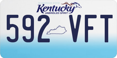 KY license plate 592VFT