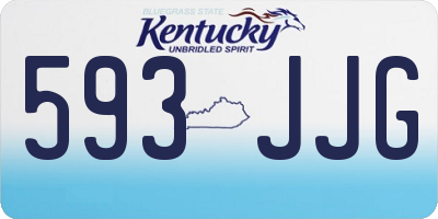 KY license plate 593JJG