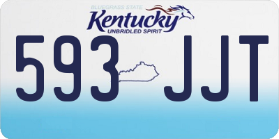 KY license plate 593JJT