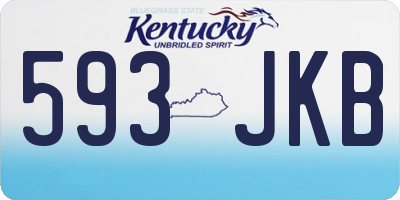 KY license plate 593JKB