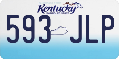 KY license plate 593JLP