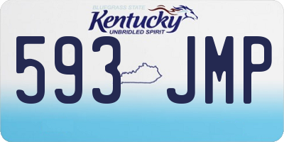 KY license plate 593JMP