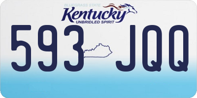 KY license plate 593JQQ