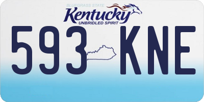 KY license plate 593KNE