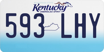 KY license plate 593LHY