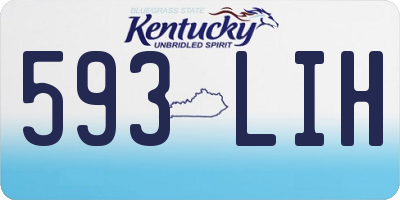 KY license plate 593LIH