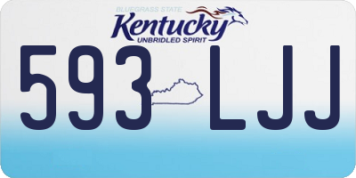 KY license plate 593LJJ