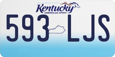 KY license plate 593LJS