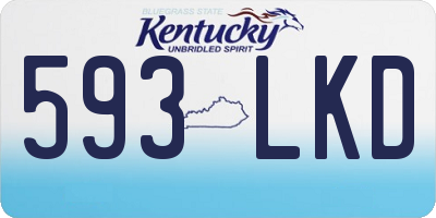 KY license plate 593LKD